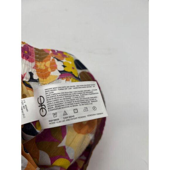 Circus NY Women’s Floral High-Waisted Pleated Shorts, Multi, Sz. L - Picture 8 of 10